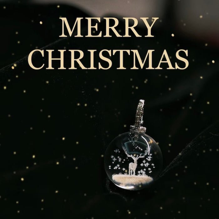 Helder kwarts rendieren ketting