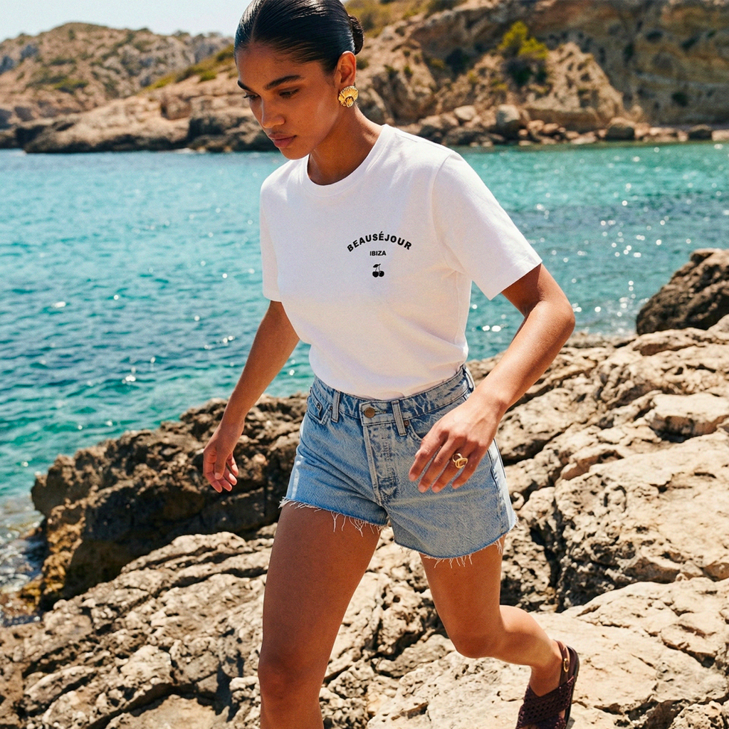 T-Shirt Ibiza wit