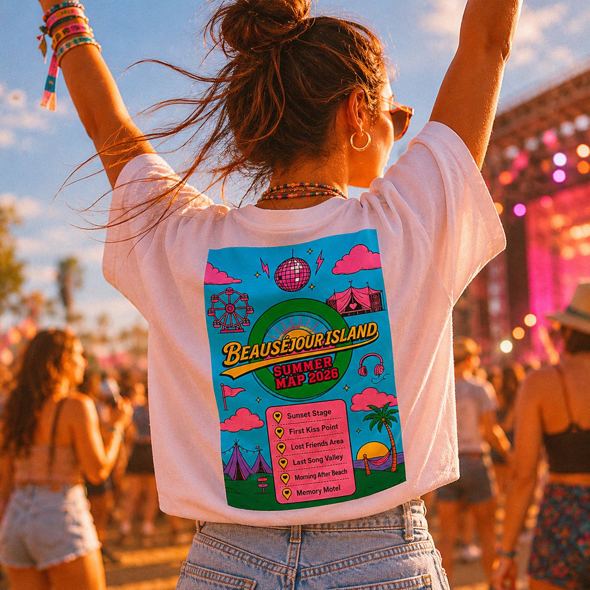 T-shirt Boxy Zomerkaart 2026