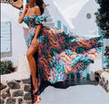 Sienna Strapless Print Dress