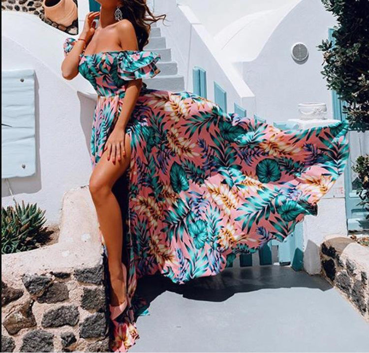Sienna Strapless Print Dress