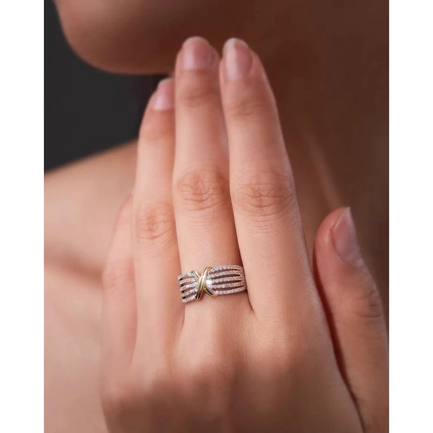 Luxe Cross Line eeuwigheidsring