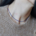 Ultraslanke Lapis Lazuli ketting