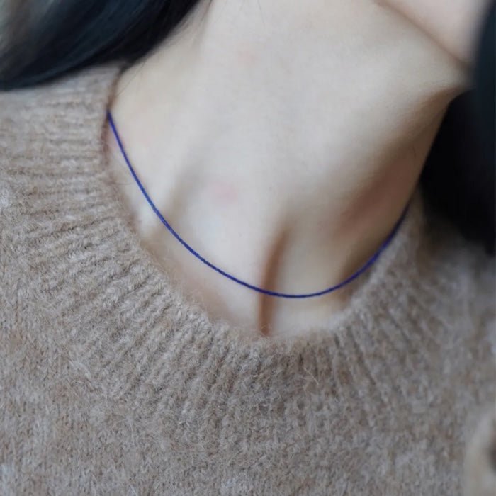 Ultraslanke Lapis Lazuli ketting