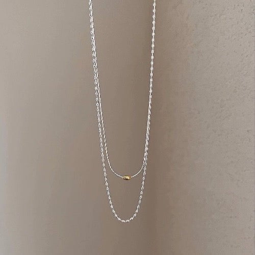 Moderne chique gelaagdheid kettingen-goud en zilver