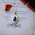 Heirloom Lapis Lazuli & Parelmoer hanger ketting