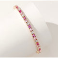 Oogverblindende roze Ombré-tennisarmband