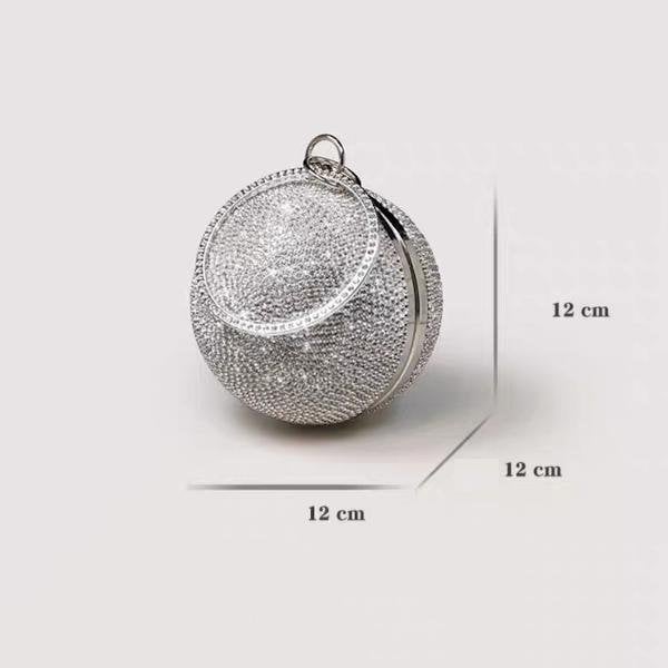 Luxe Ball Clutch-BlingBling Diamanten-Goud & Zilver