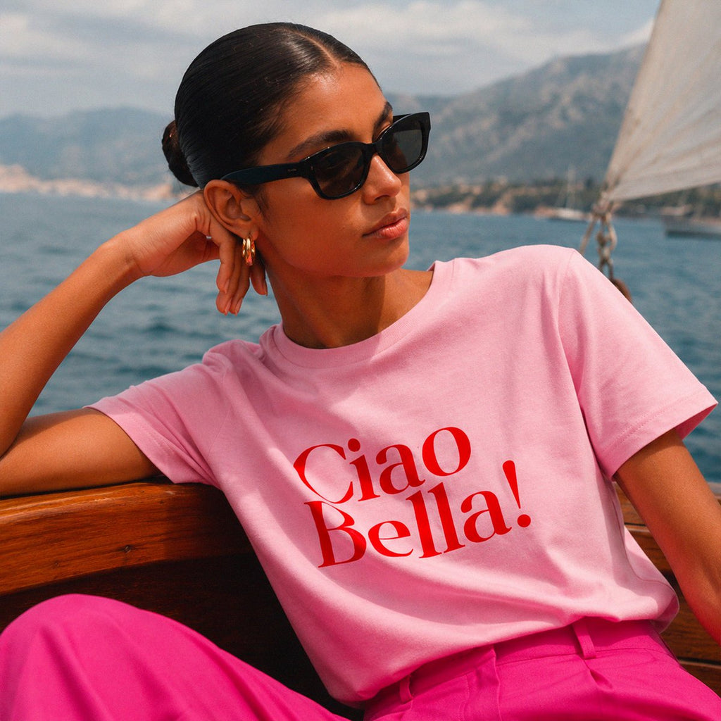 Ciao Bella roze T-shirt