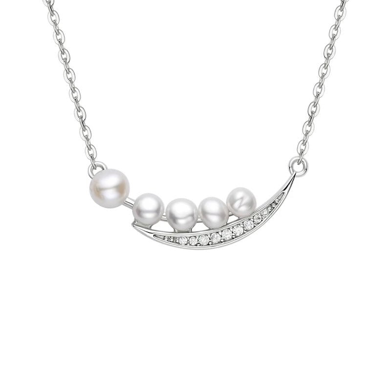 Elegante glimlach parelketting