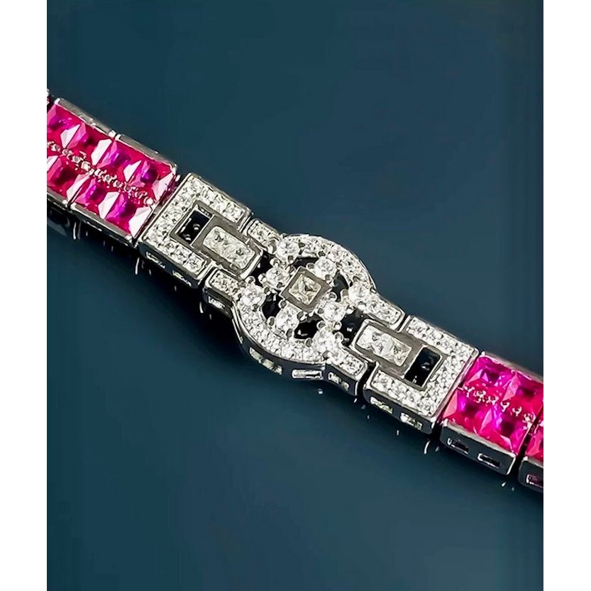 Elegante Ruby Line verstelbare armband
