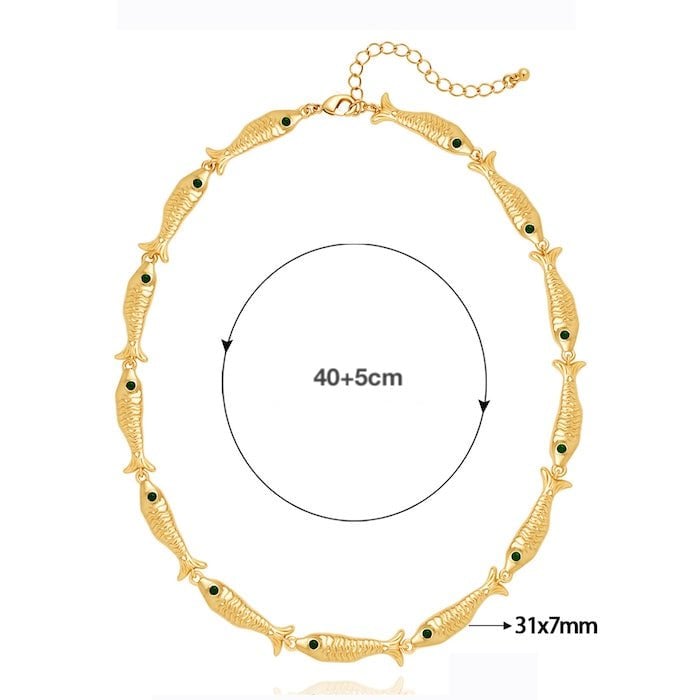 Vintage vis link ketting