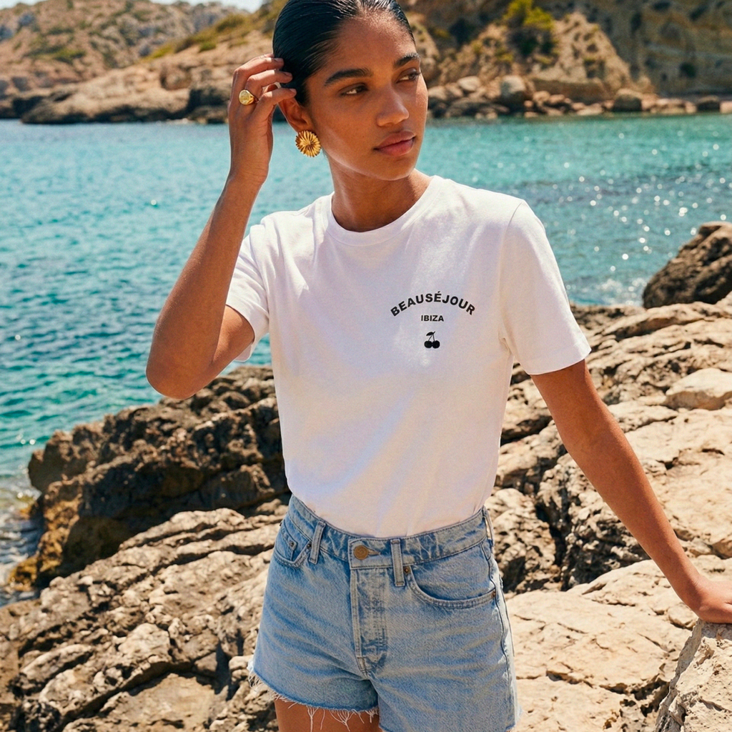 T-Shirt Ibiza wit