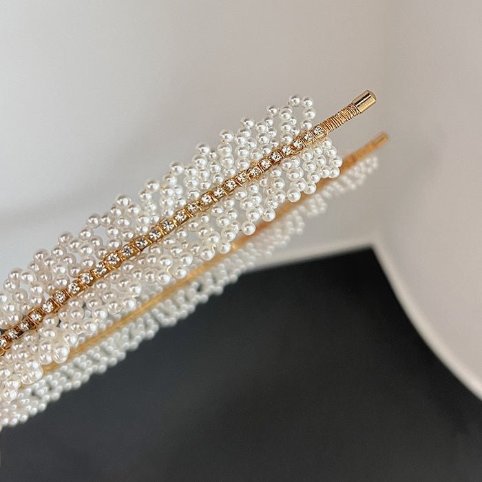 Handgemaakte delicate parels hoofdband
