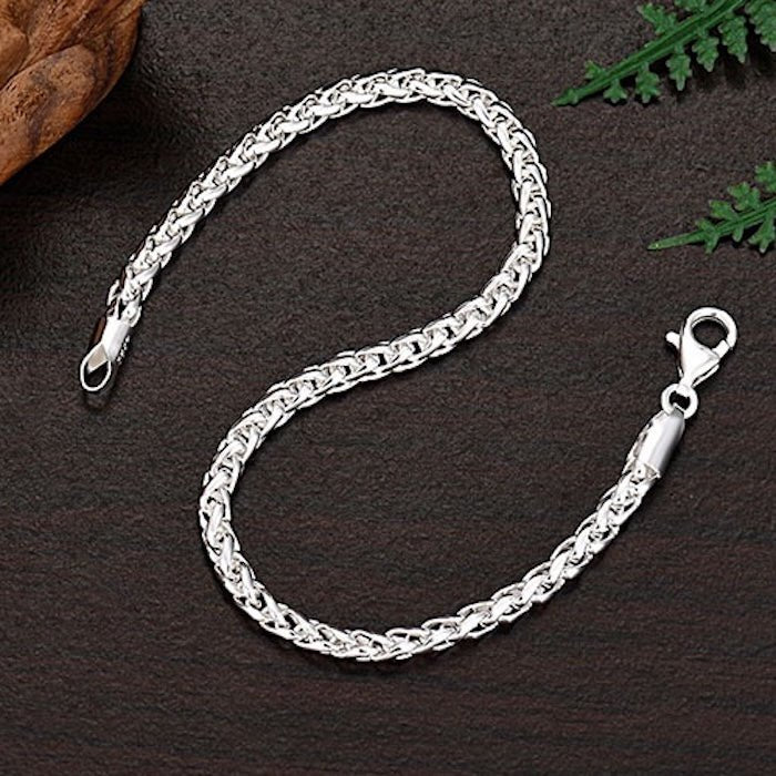 Klassieke sterling zilveren drakenkettingarmband