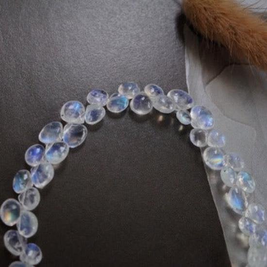 Sri Lankaanse Maansteen Teardrop Armband