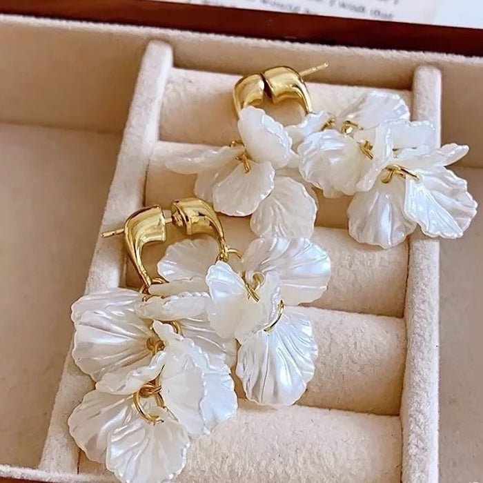 Elegante zeemeerminstaart statement oorbellen