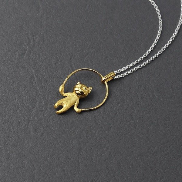 Touwtjespringende kat ketting