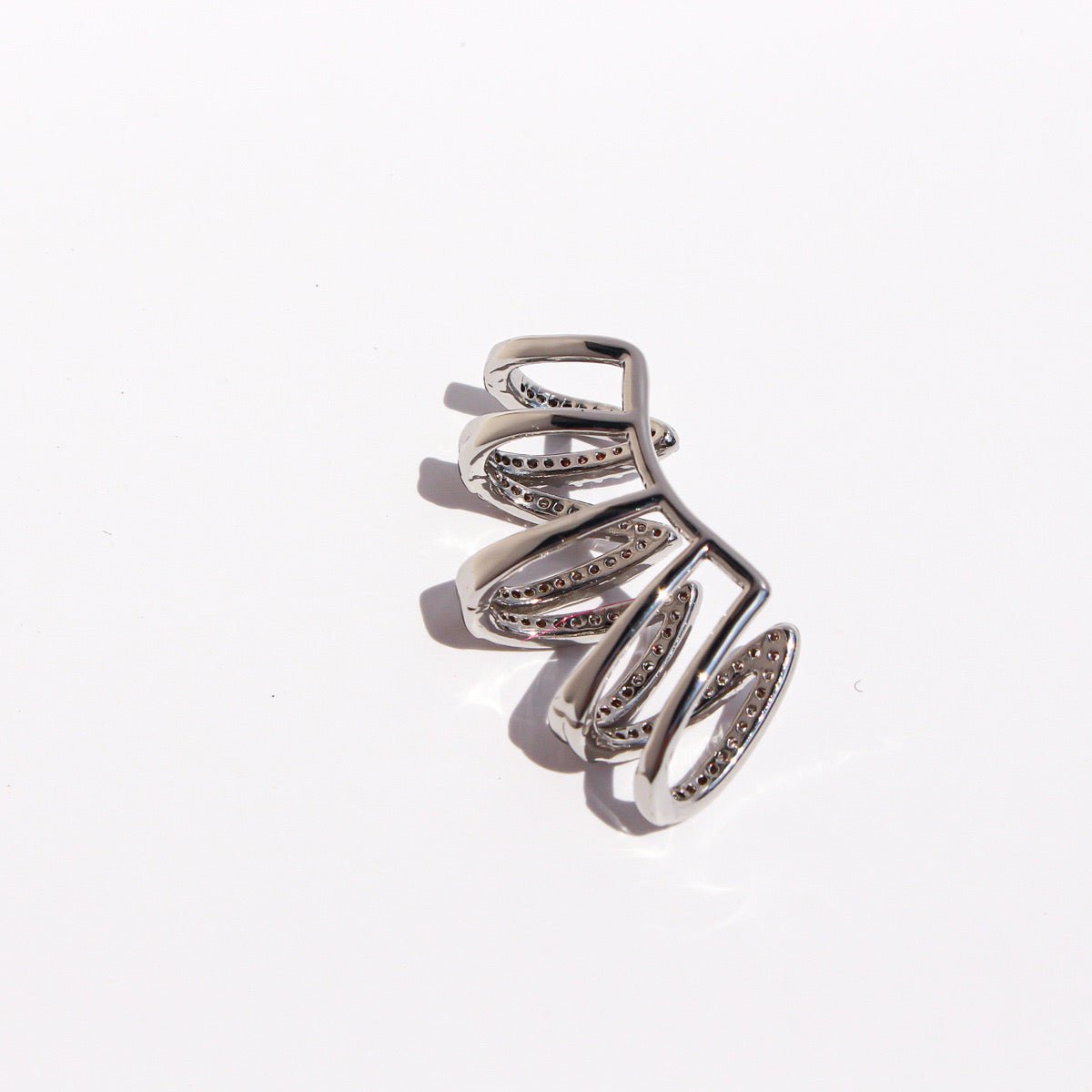 Geometrische Pavé Wrap-oormanchet