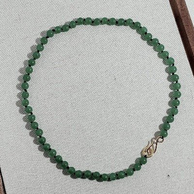 Tijdloze groene Aventurijn kralen ketting