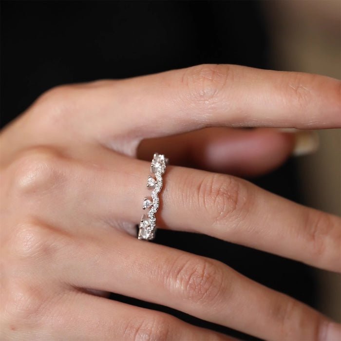 Schitterende kanten ring in prinsesstijl