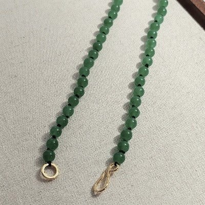 Tijdloze groene Aventurijn kralen ketting