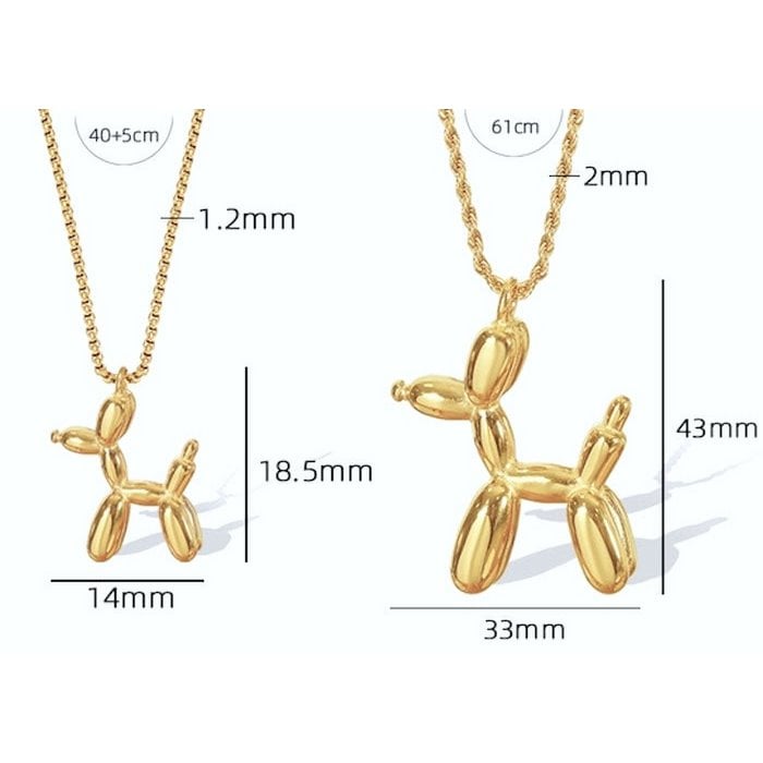 Ballonhond hanger ketting