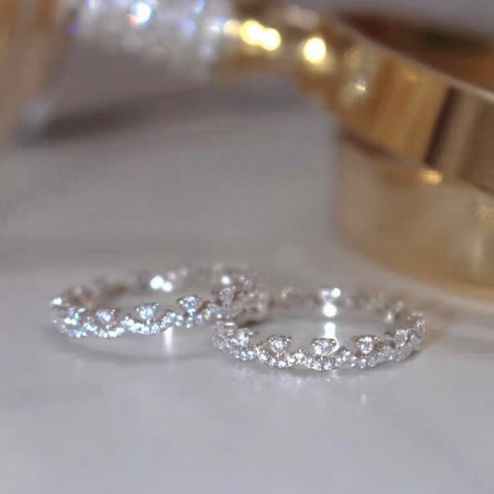 Schitterende kanten ring in prinsesstijl