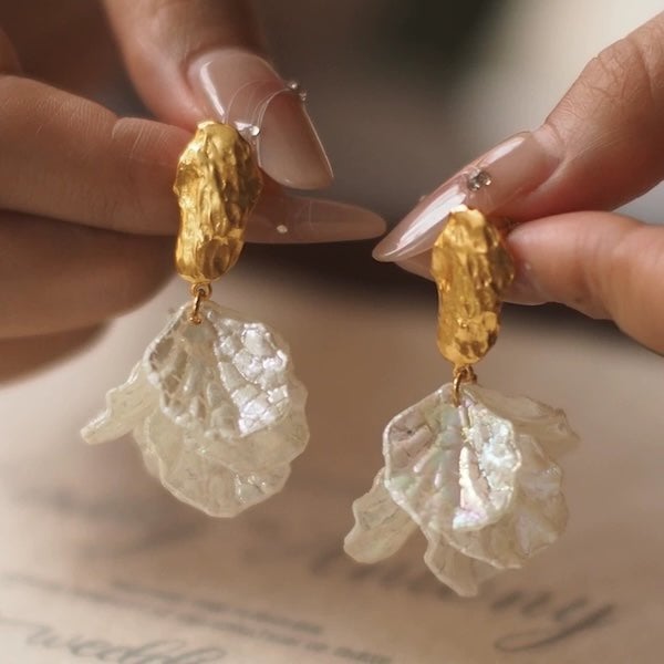 Elegante zeemeerminstaart statement oorbellen