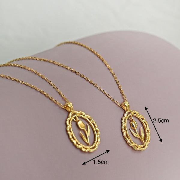Moderne Vintage Tulpenketting – Goud Vermeil