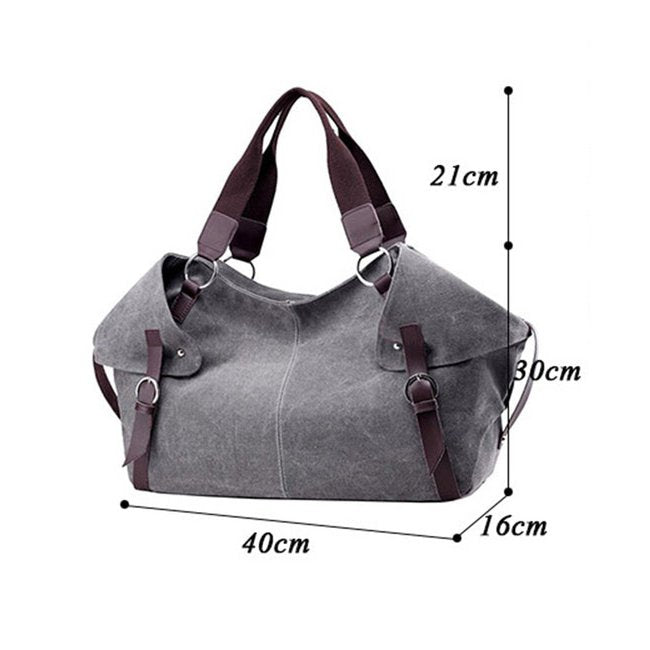 AnBeck dames handtas canvas schoudertas (2 kleuropties)