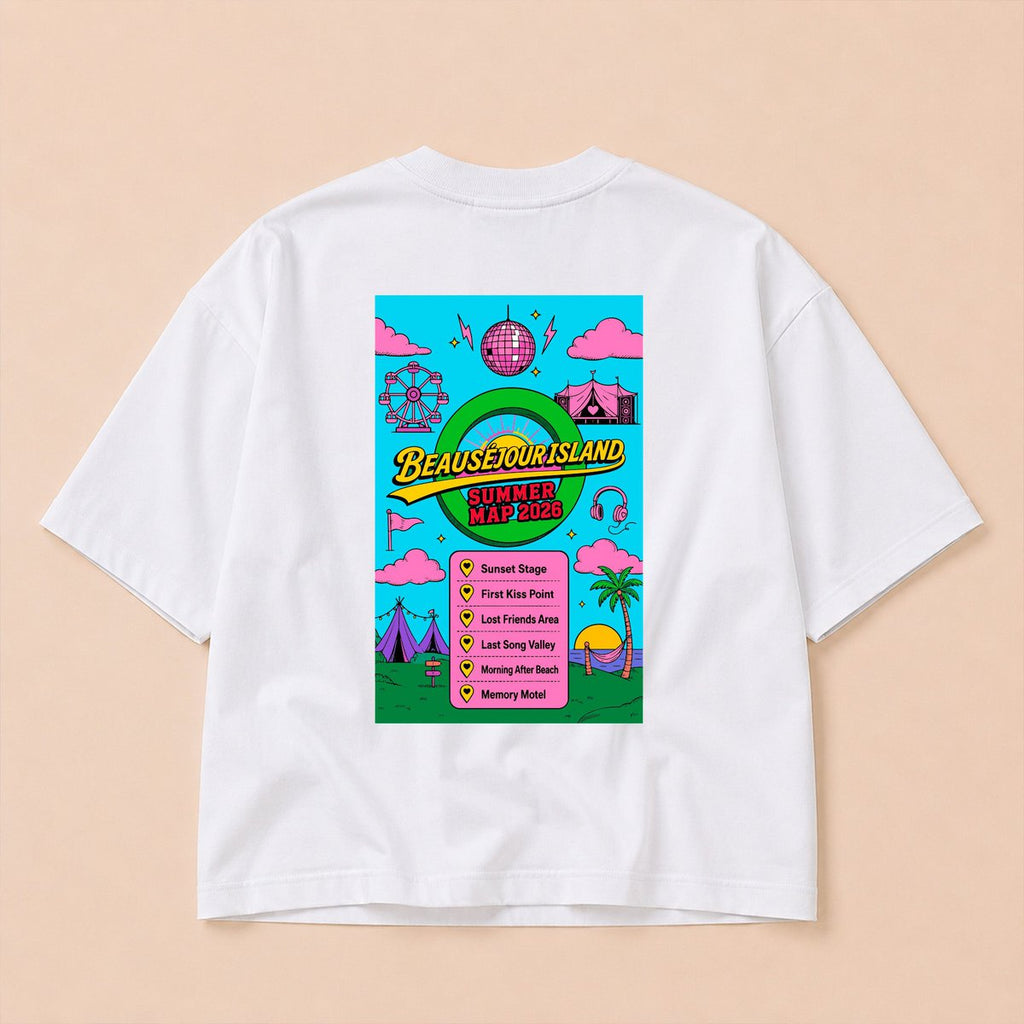 T-shirt Boxy Zomerkaart 2026