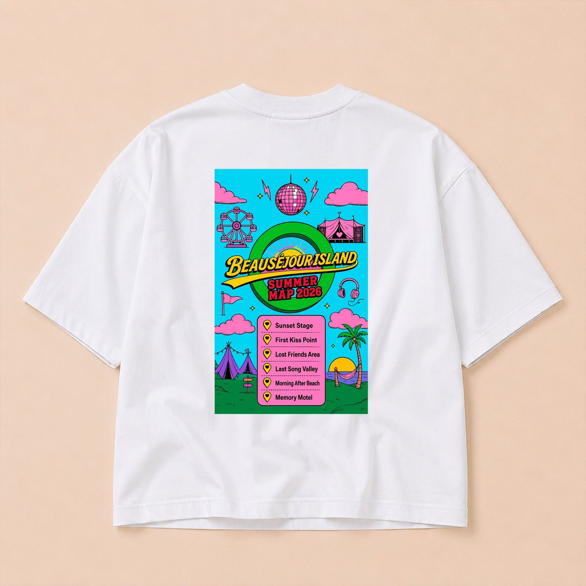 T-shirt Boxy Zomerkaart 2026