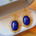 Renaissance Lapis Lazuli verklaring oorbellen