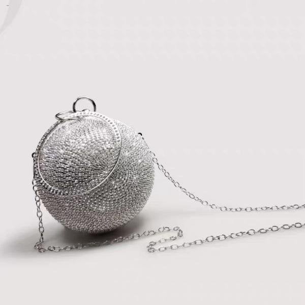 Luxe Ball Clutch-BlingBling Diamanten-Goud & Zilver