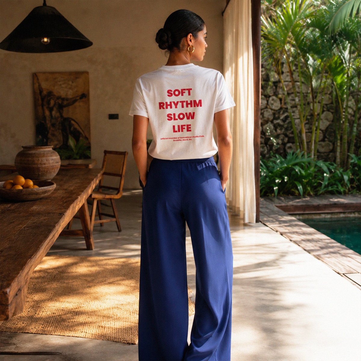 T-shirt Yoga zacht ritme