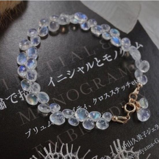 Sri Lankaanse Maansteen Teardrop Armband