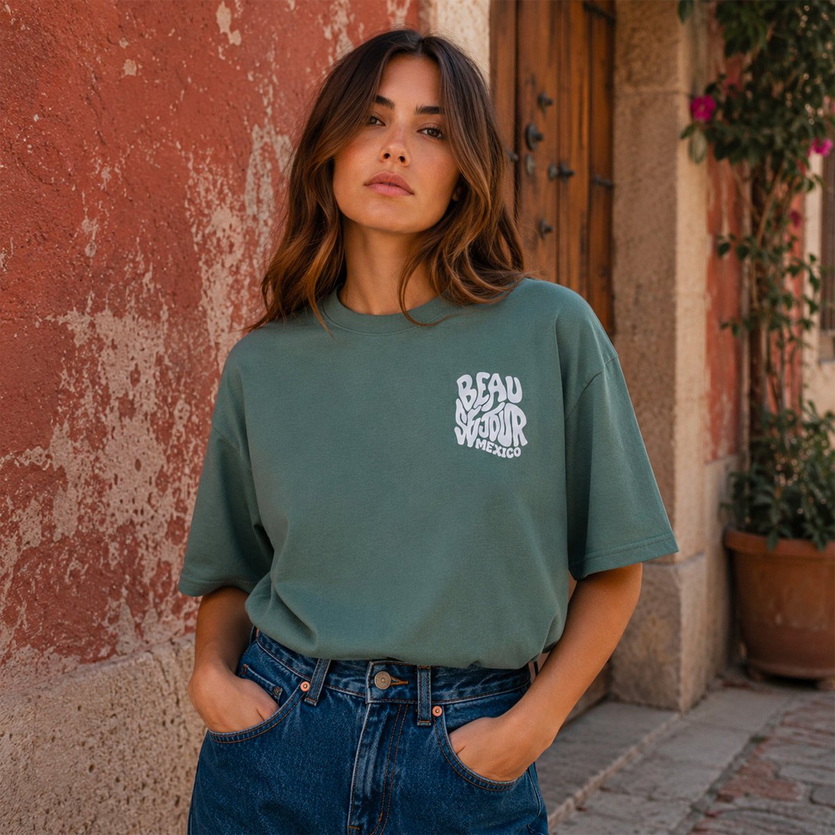 T-shirt Boxy Mexico