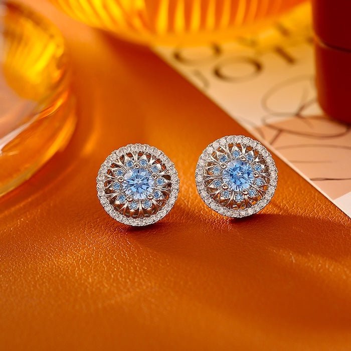 Vintage stijl Halo Crystal Stud Oorbellen