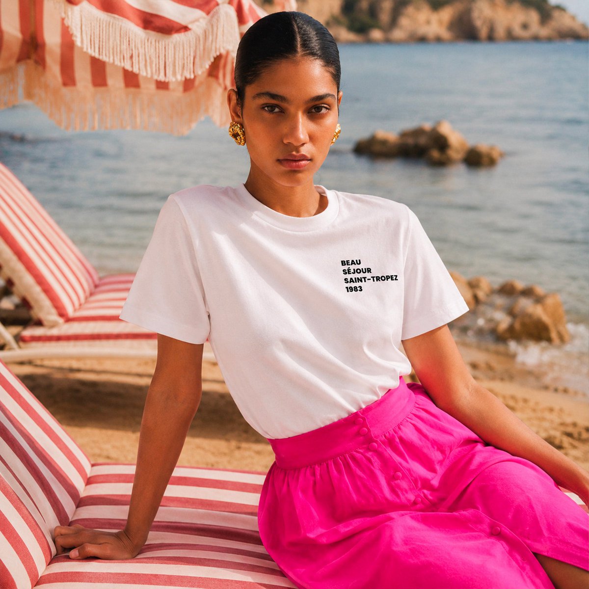 Prachtig Saint-Tropez dames T-shirt