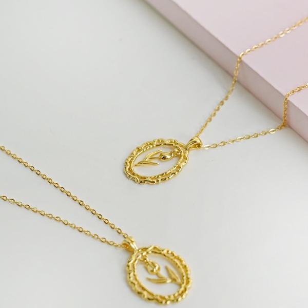 Moderne Vintage Tulpenketting – Goud Vermeil