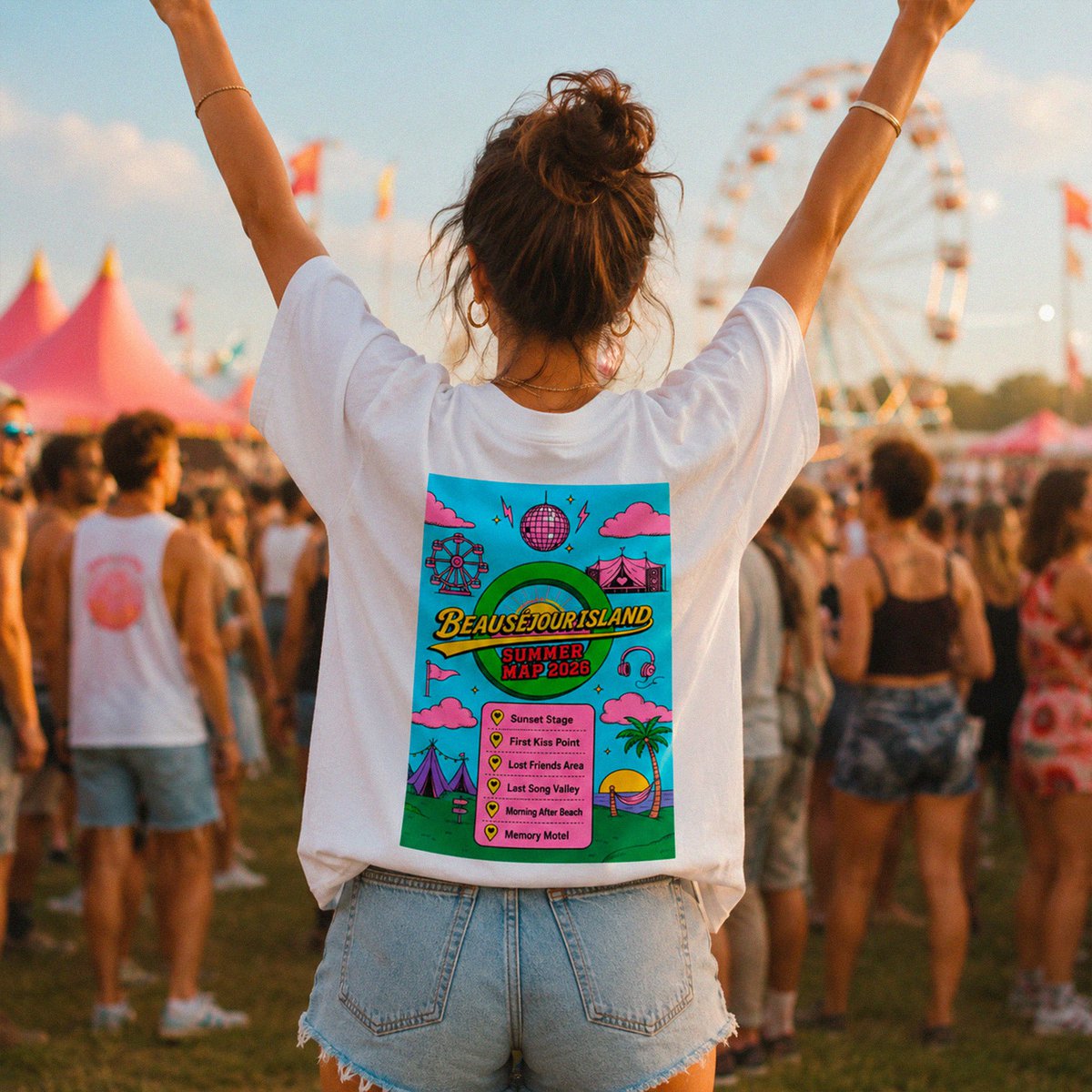 T-shirt Boxy Zomerkaart 2026