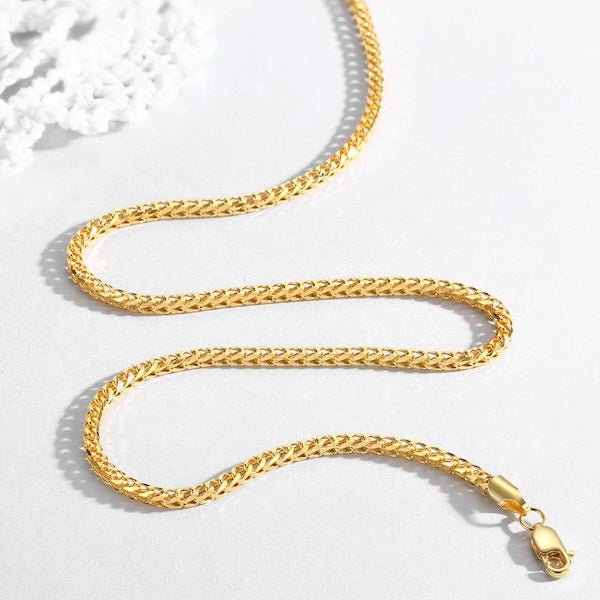 Unisex vossenstaartketting - 2,5 mm breed