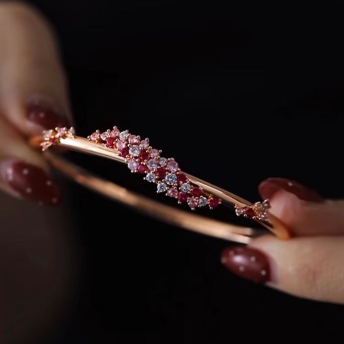 Perzikbloesem Sparkle Bangle