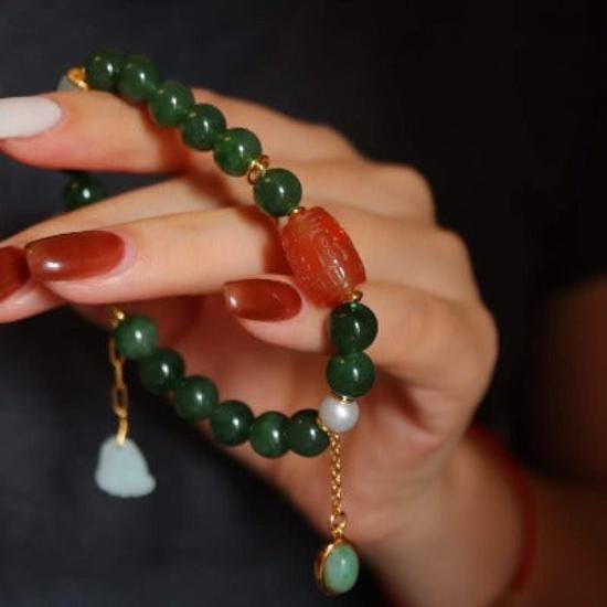 Tibetaanse totem Tian Jade armband