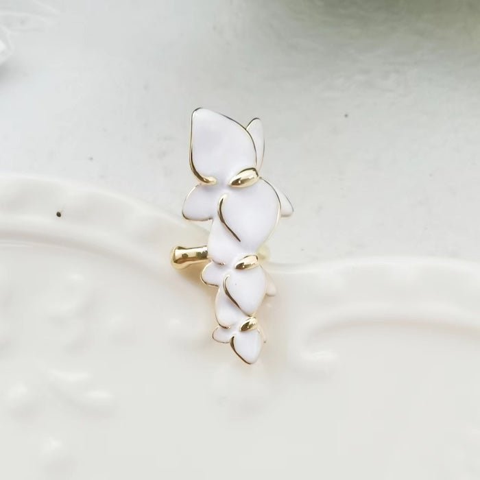 Witte orchideeën bloemoorhanding-één stuk voor linkeroor
