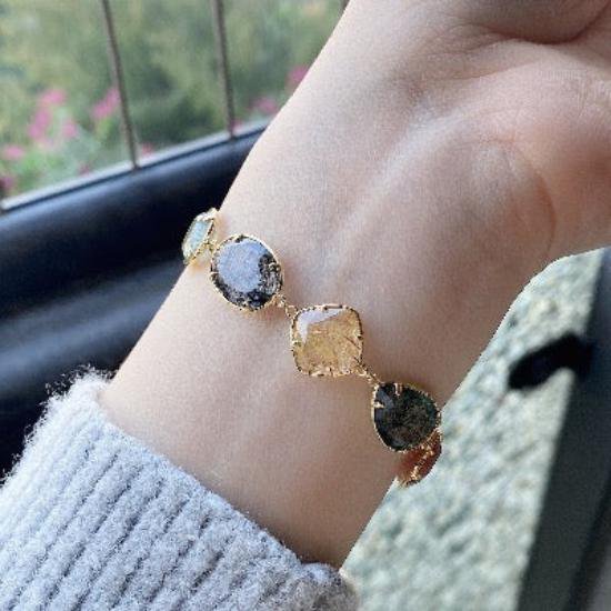 Rainbow Quartz kristallen kralen 5-stenen armbanden
