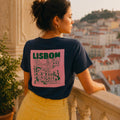 Lissabon marineblauw T-shirt