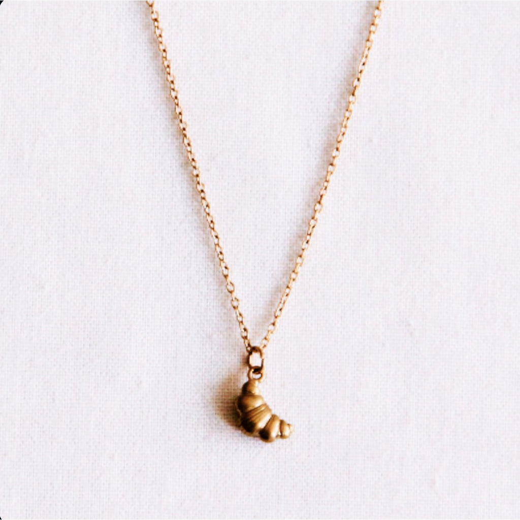 Fijne ketting met een mini-croissant