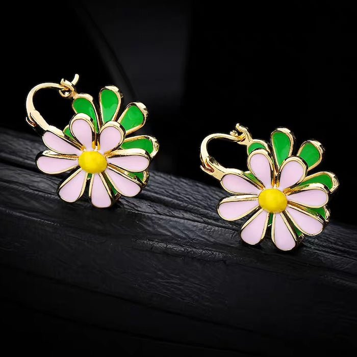 Tweeling Daisy Bloom oorbellen